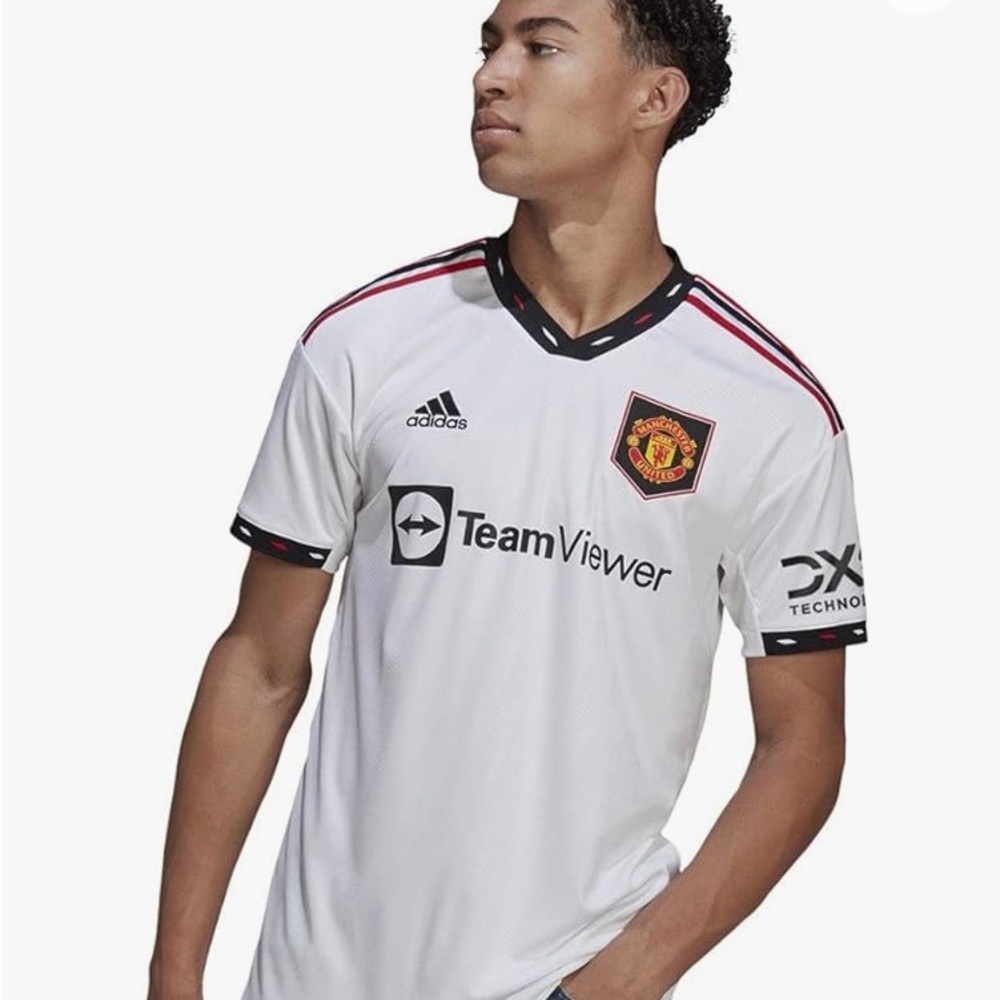 NWT Adidas Manchester United 22/23 Away Jersey - Cloud White/black